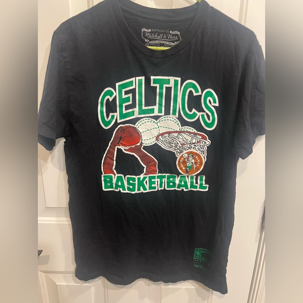 Mitchell & Ness Boston Celtics Black Graphic Tee